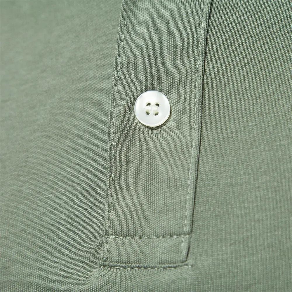 Cotton Troyer Neck - Polo Shirt CASA LARO