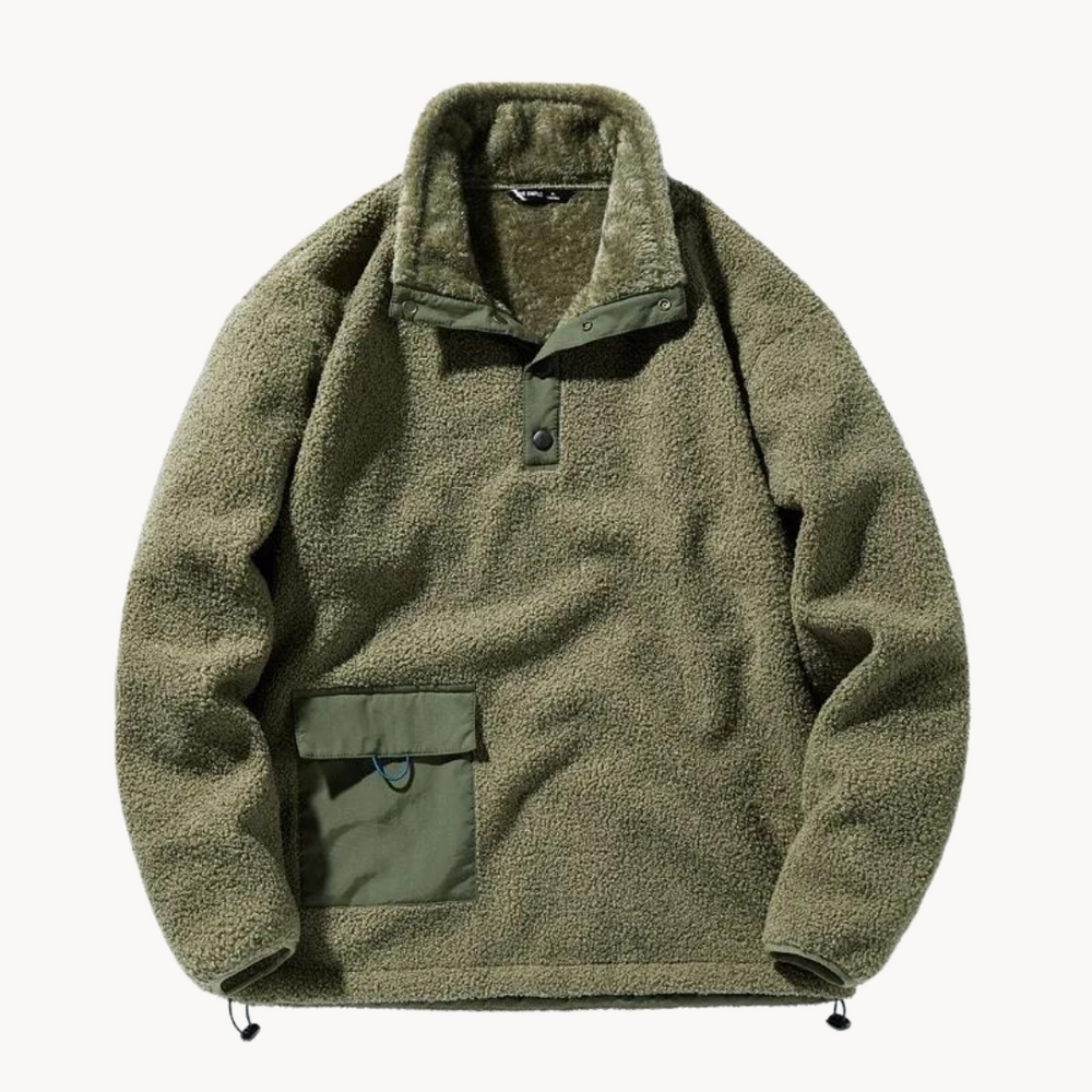 Cozy Brushed Fleece Pullover - Sweater CASA LARO