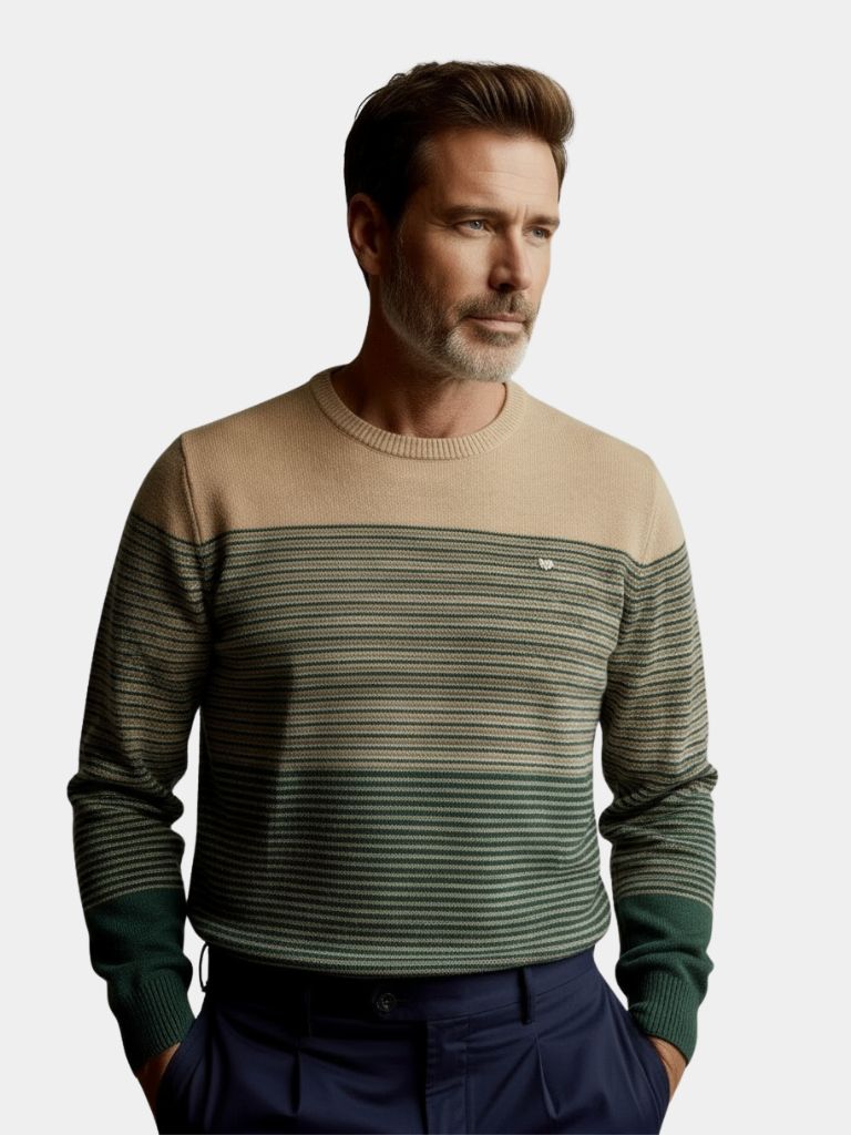 Crew Neck Knitwear Knit Pullover Sweater Jumper - Casa  Laro CASA LARO