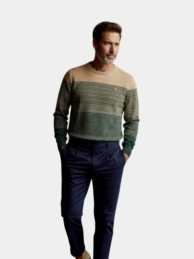 Crew Neck Knitwear Knit Pullover Sweater Jumper - Casa  Laro CASA LARO