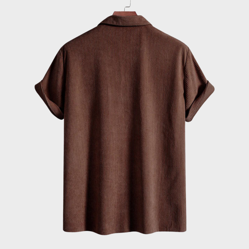 Cuban Collar Corduroy - Shirt CASA LARO MEN