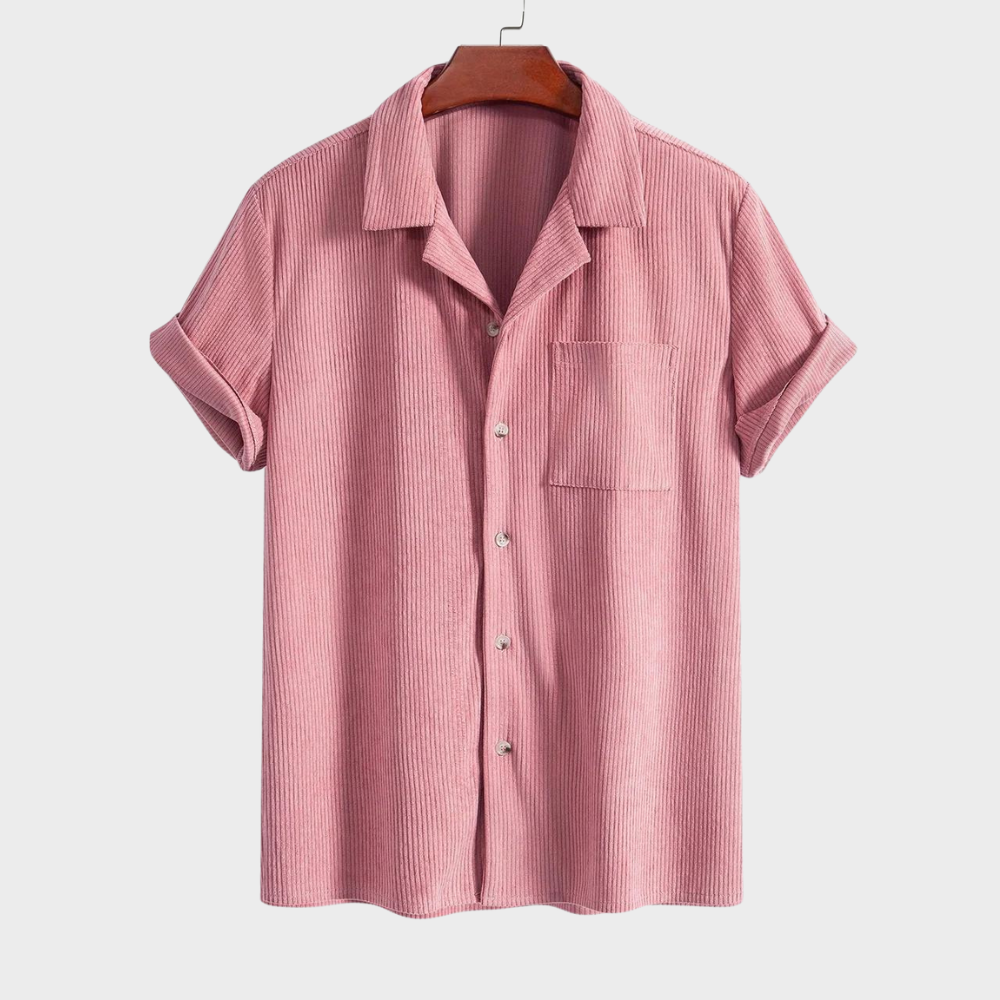 Cuban Collar Corduroy - Shirt CASA LARO MEN