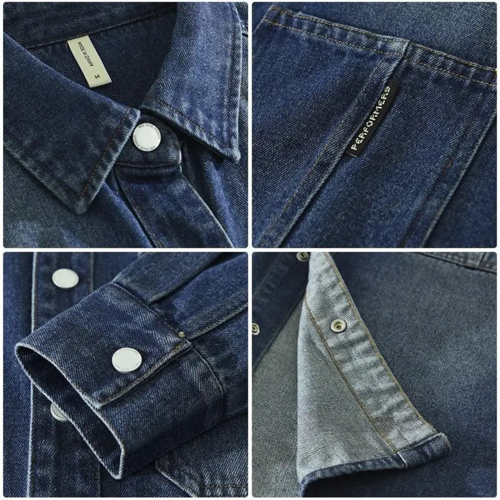 Dallas Blue Denim Button-Up - Shirt CASA LARO