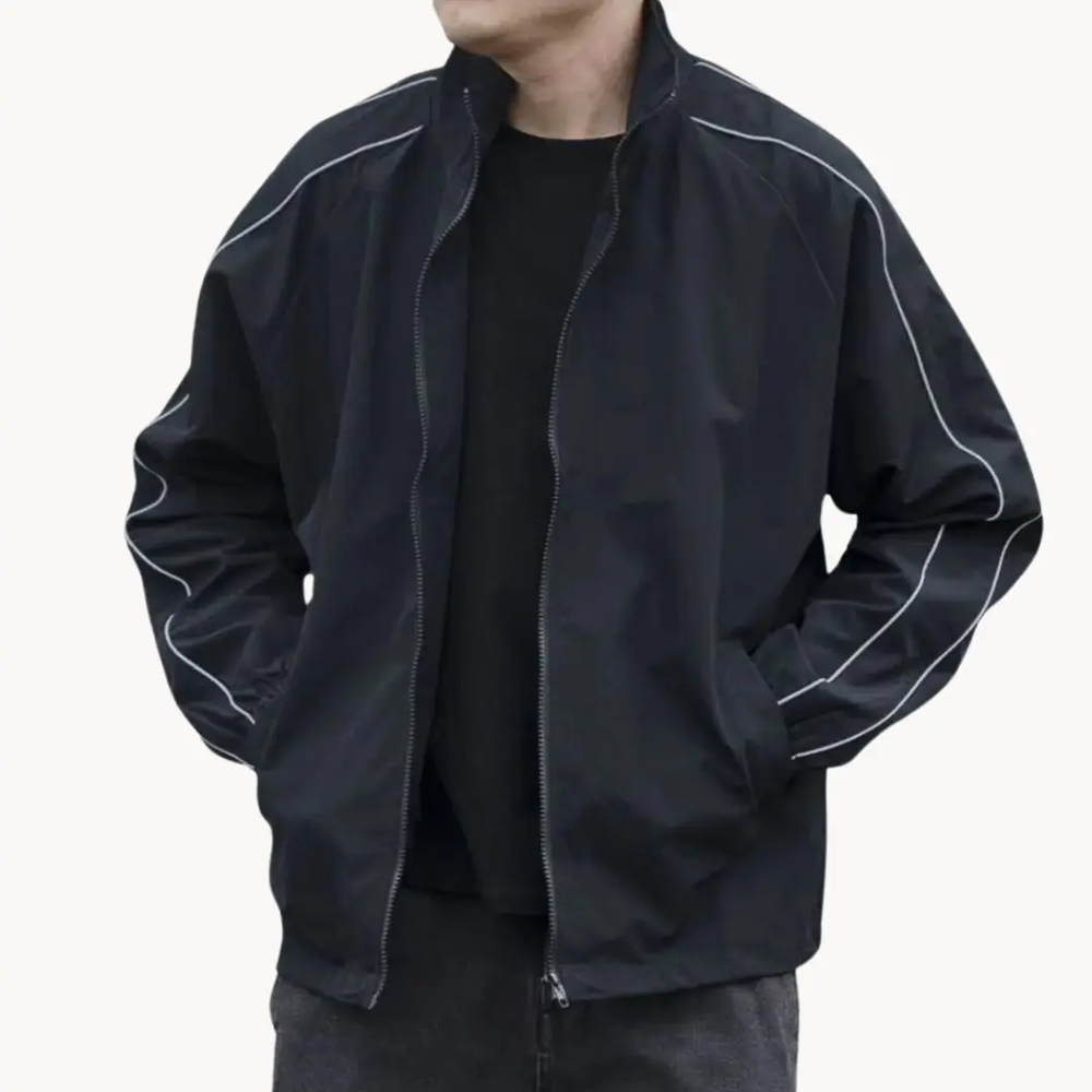 Dash-Stripe Zip-Up Athletic - Track Jacket CASA LARO