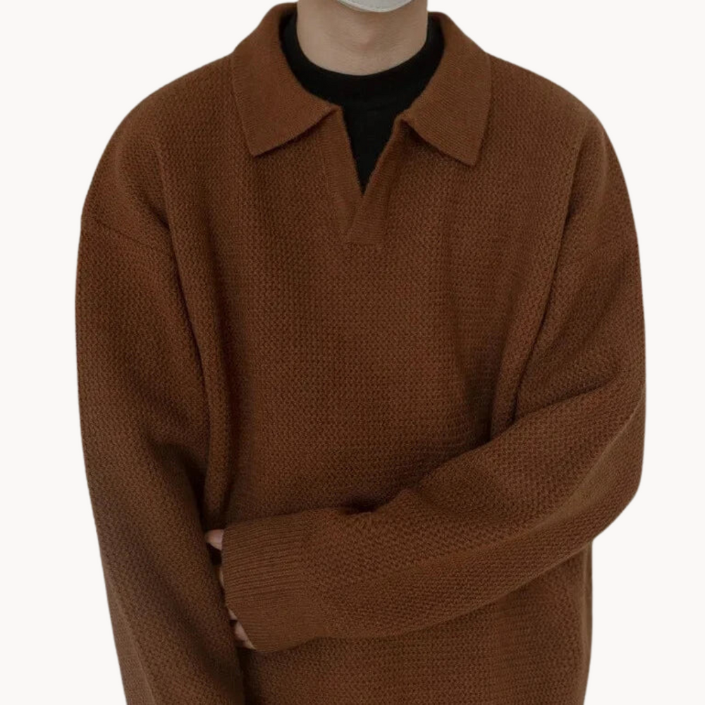 Dawn Mist Polo Collar - Sweater CASA LARO MEN