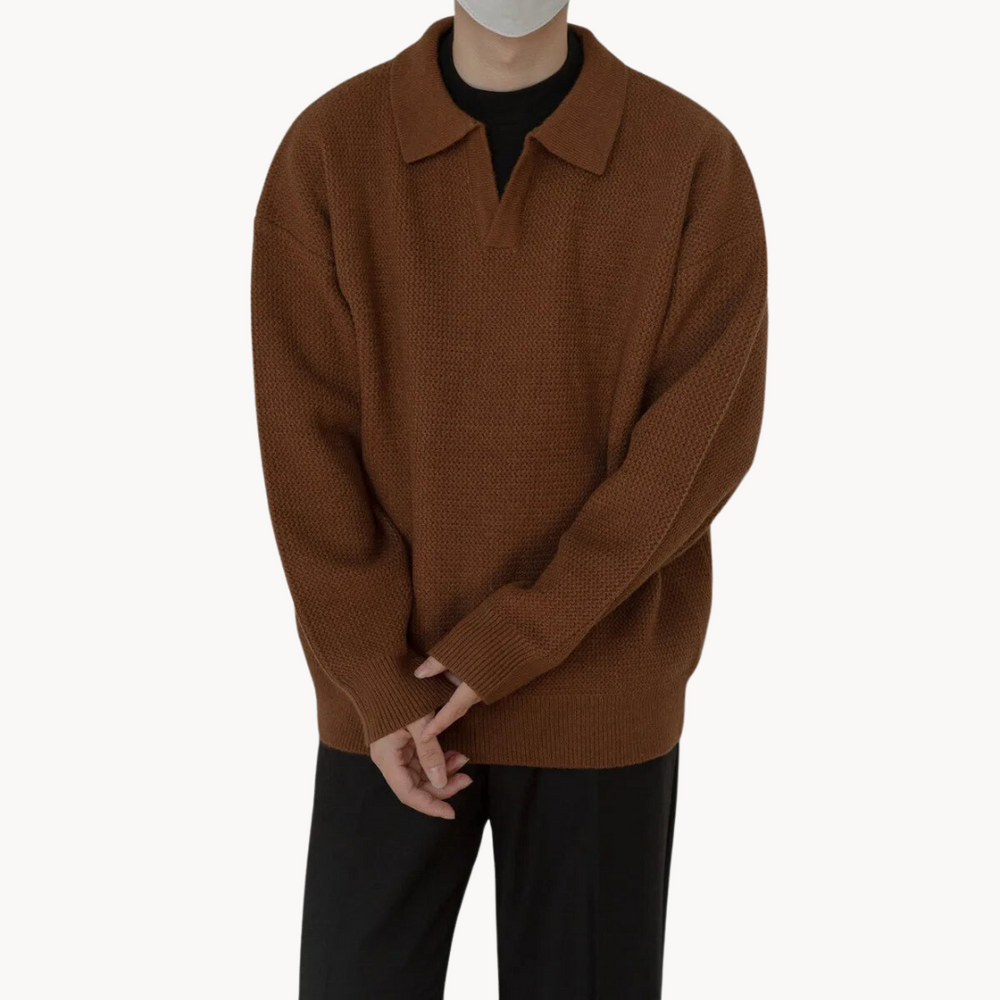 Dawn Mist Polo Collar - Sweater CASA LARO MEN