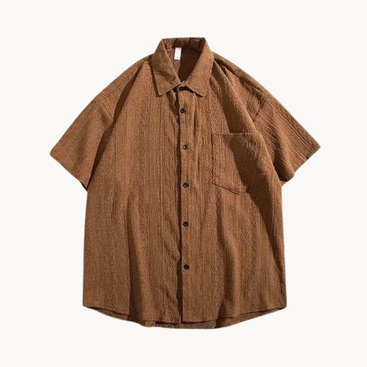 Driftwood Oversized Button-Front - Polo CASA LARO