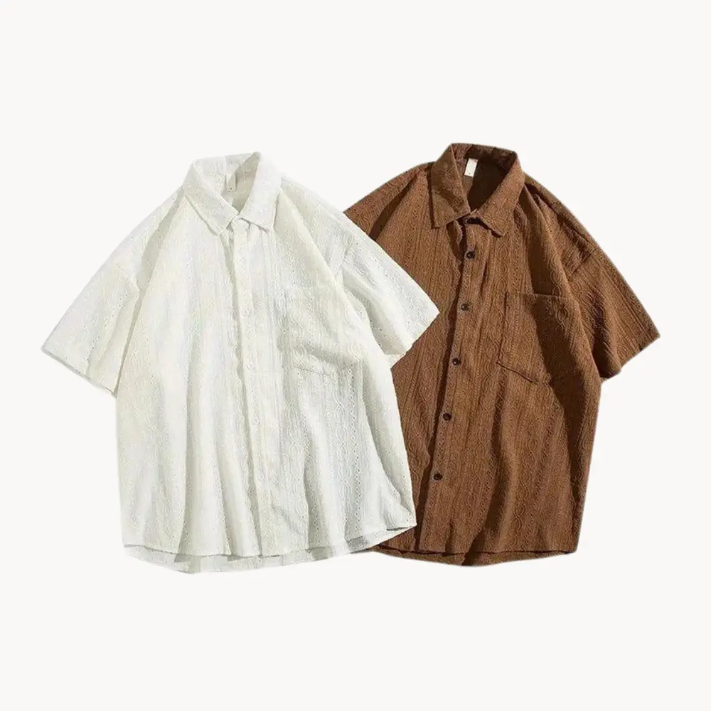 Driftwood Oversized Button-Front - Polo Shirt CASA LARO