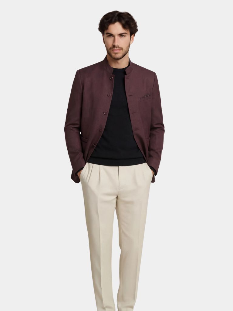 Elegant Collar Jacket - Casa  Laro CASA LARO