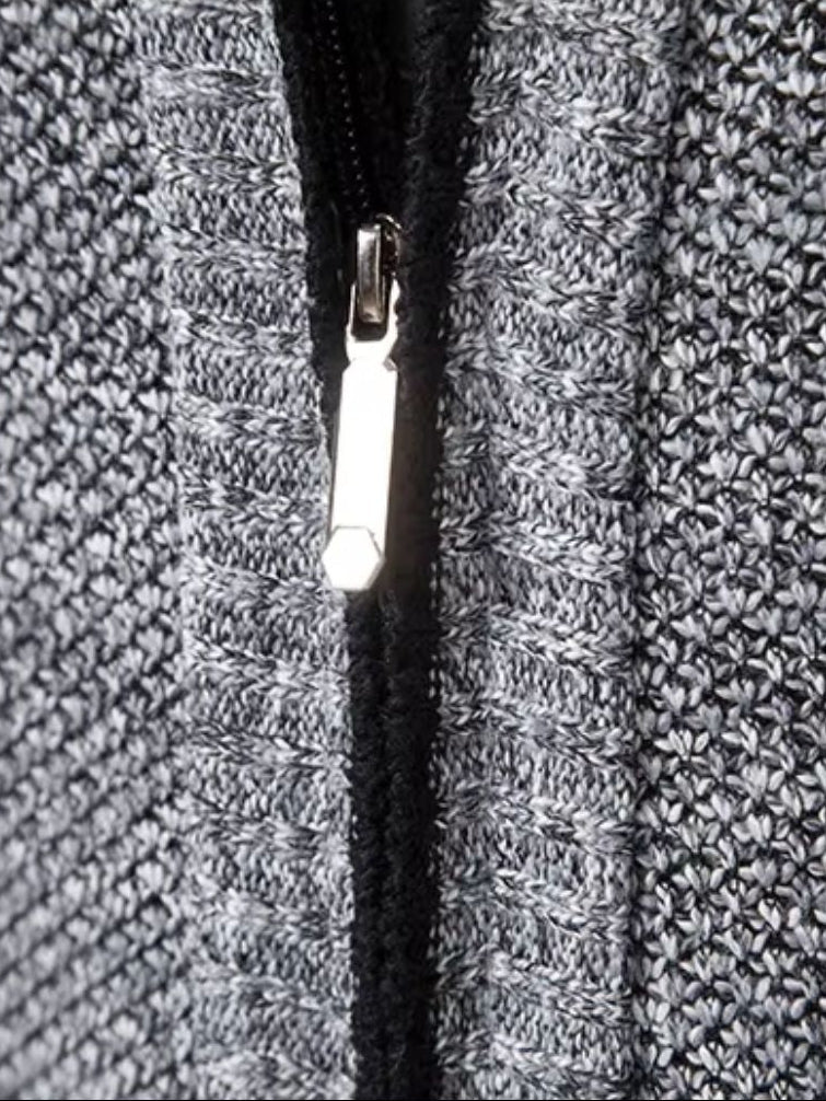 Elegant Full-Zip Sweater Vest - Casa  Laro CASA LARO