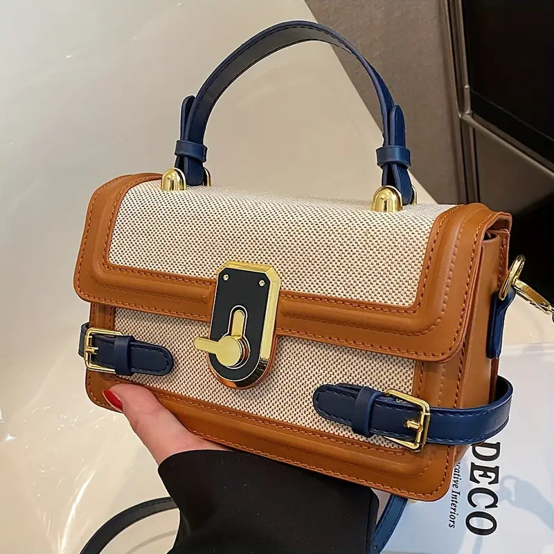 Elegant Leather Top-Handle - Handbag CASA LARO