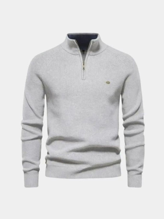 Elegant Quarter Zip Sweater - Casa  Laro CASA LARO