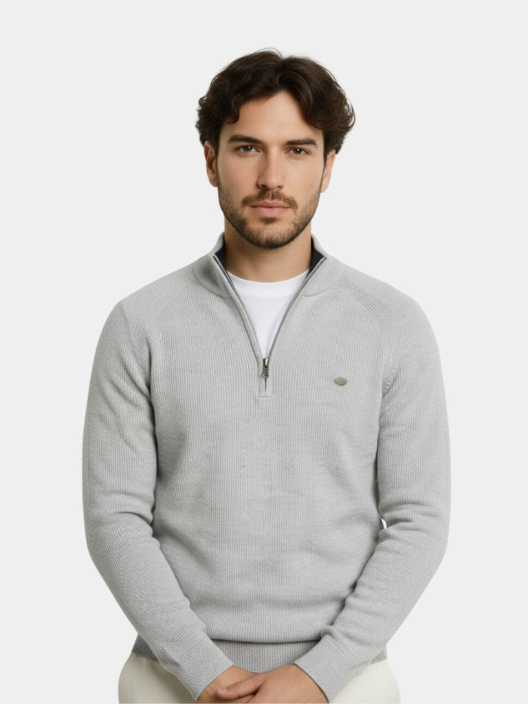 Elegant Quarter Zip Sweater - Casa  Laro CASA LARO