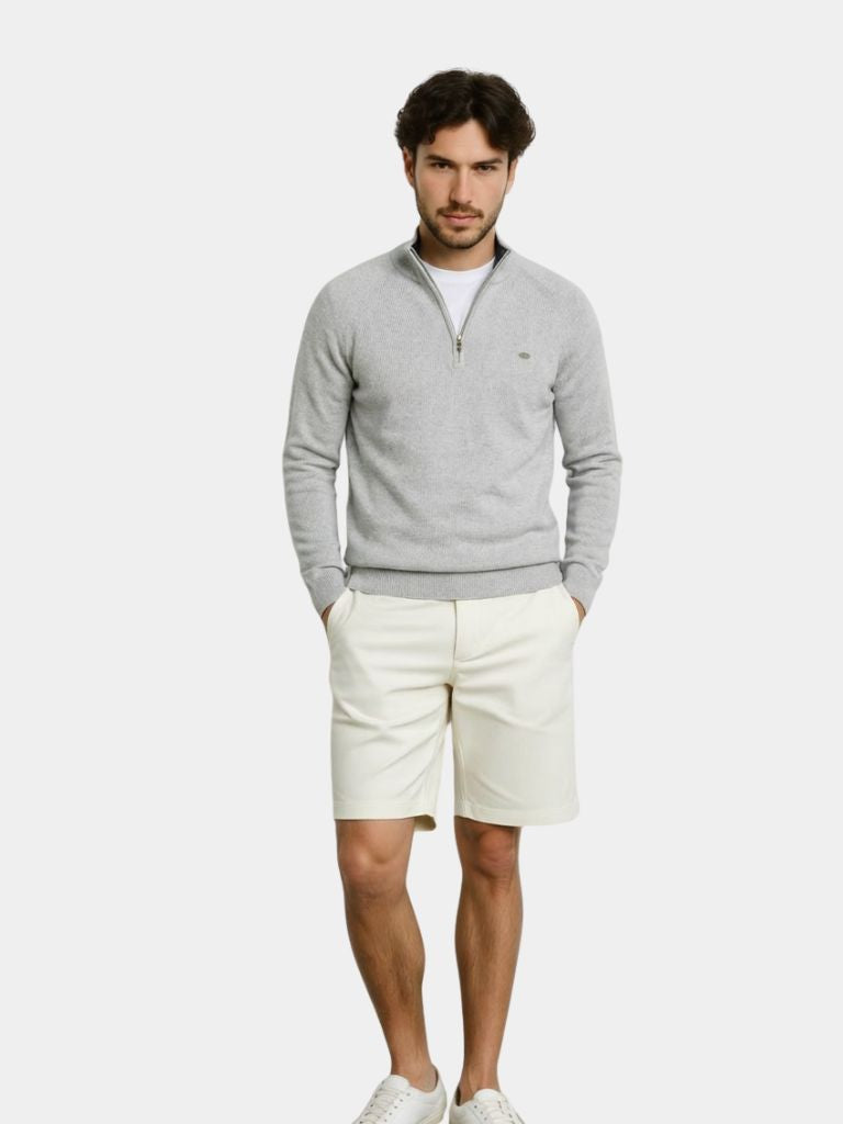Elegant Quarter Zip Sweater - Casa  Laro CASA LARO