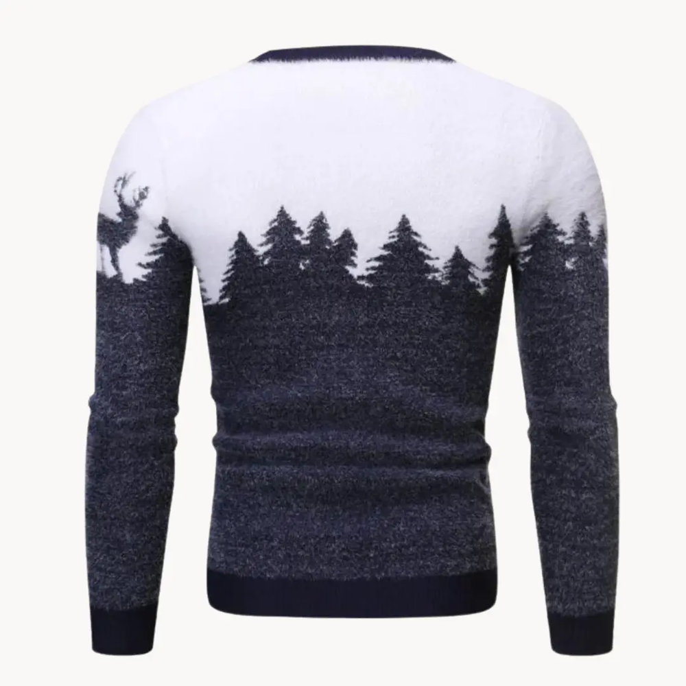 Elk Motif Knit - Sweater CASA LARO