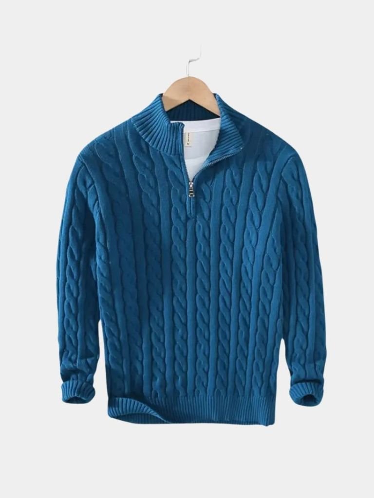 Essential Half Zip Curve Sweater - Casa  Laro CASA LARO