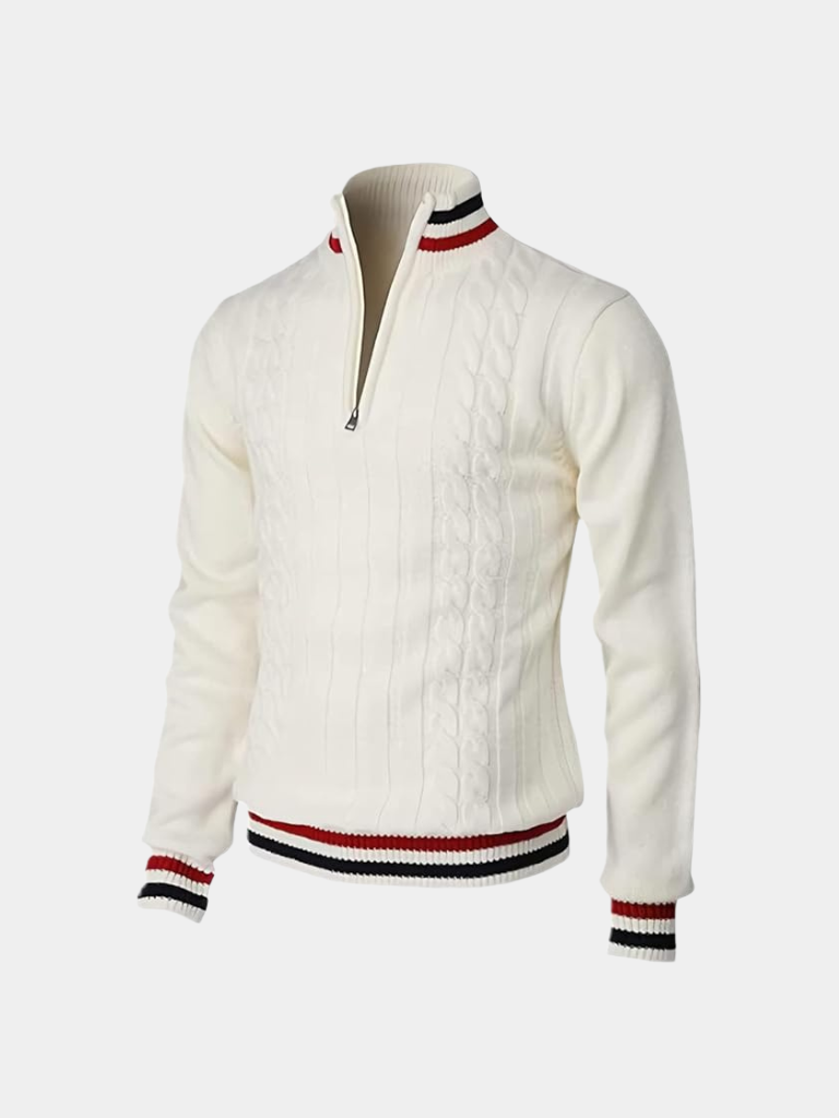 Essential Half Zip Turtleneck Sweater - Casa  Laro CASA LARO