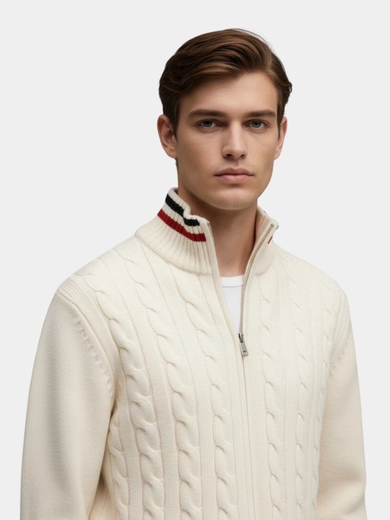 Essential Half Zip Turtleneck Sweater - Casa  Laro CASA LARO