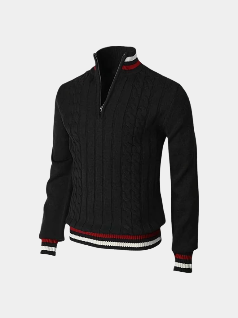Essential Half Zip Turtleneck Sweater - Casa  Laro CASA LARO