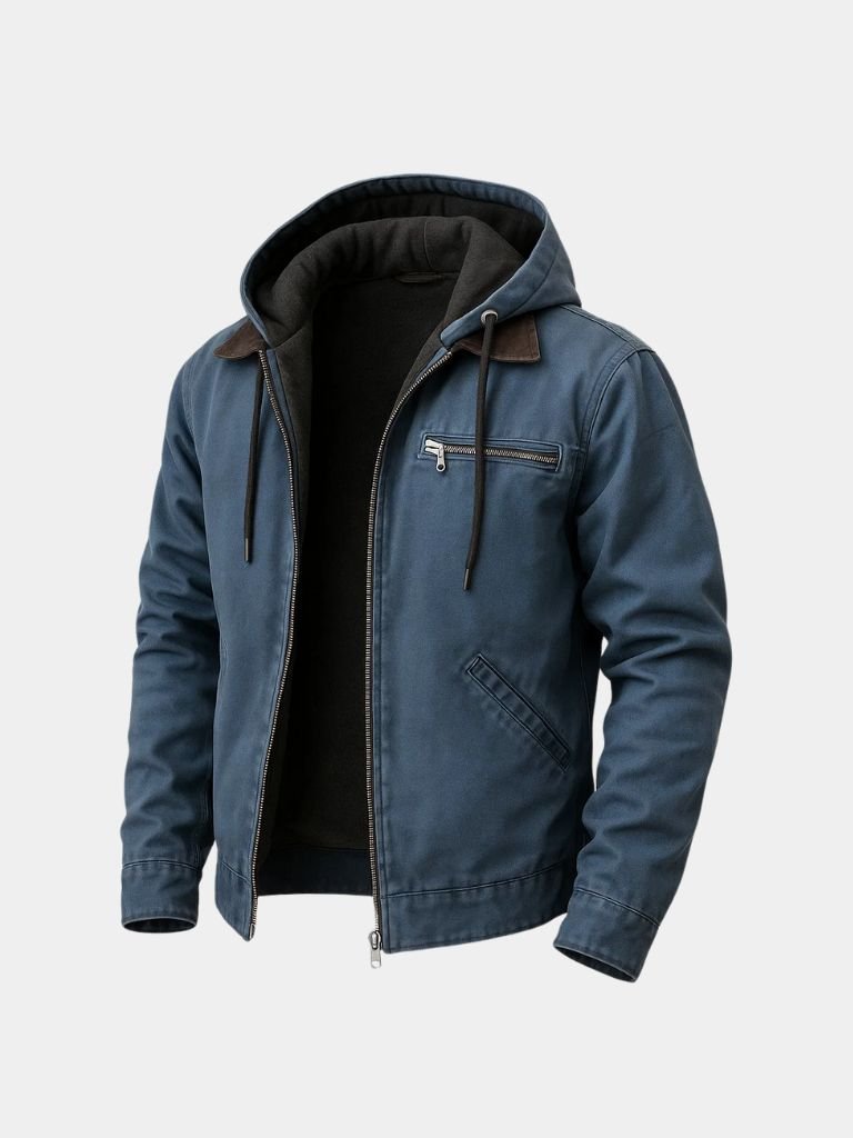 Essential Hooded Work Jacket - Casa  Laro CASA LARO