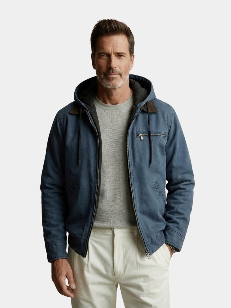 Essential Hooded Work Jacket - Casa  Laro CASA LARO