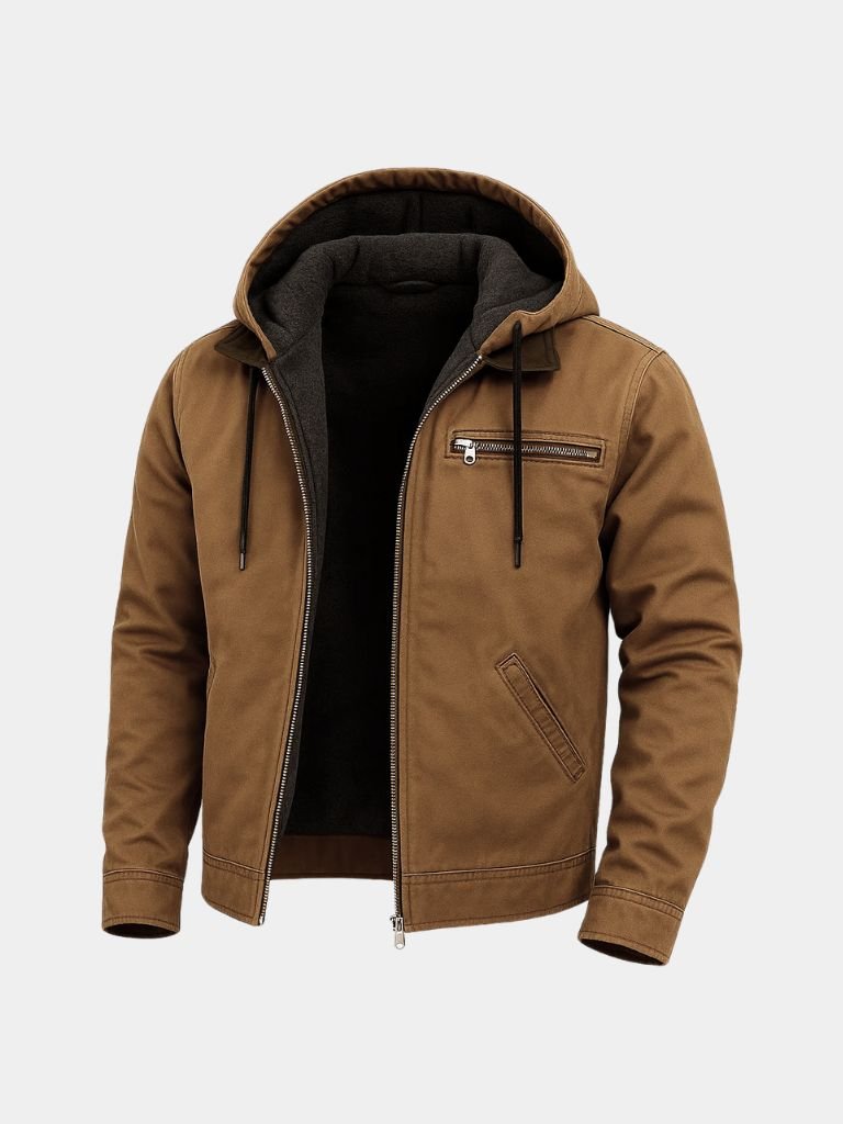 Essential Hooded Work Jacket - Casa  Laro CASA LARO