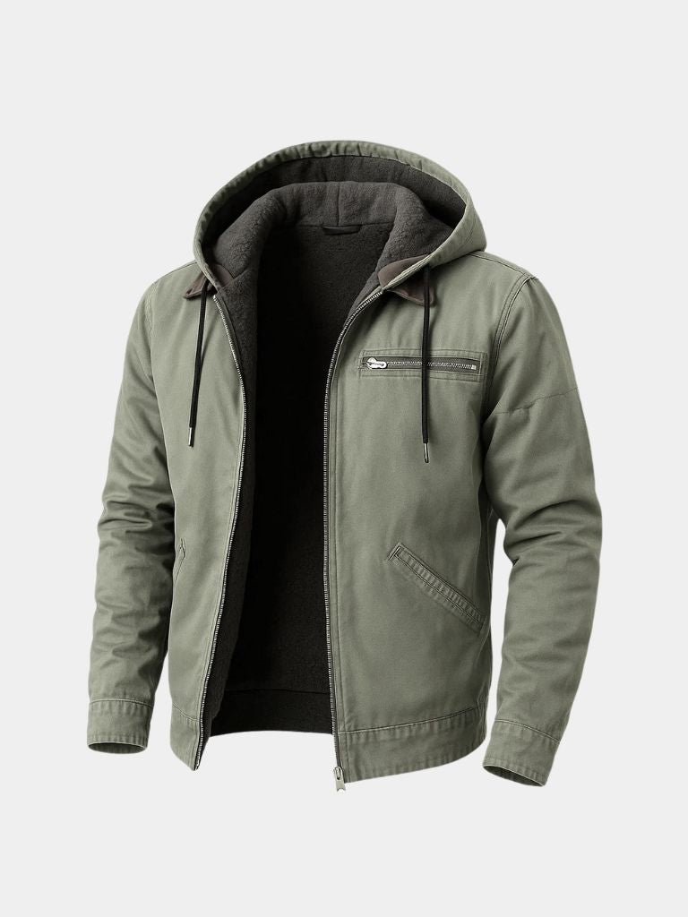 Essential Hooded Work Jacket - Casa  Laro CASA LARO