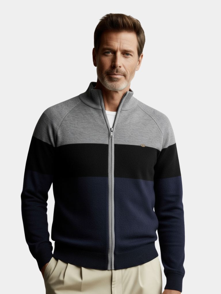 Essential Knit Zipper Sweater - Casa  Laro CASA LARO