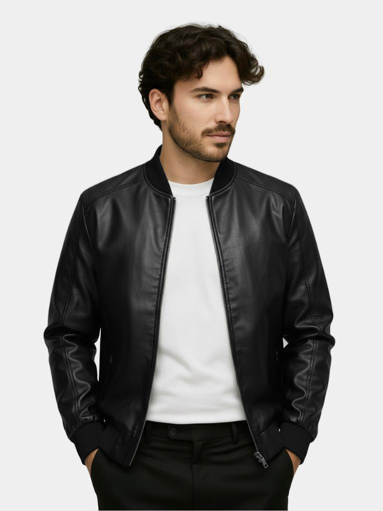 Essential Leather Jacket - Casa  Laro CASA LARO