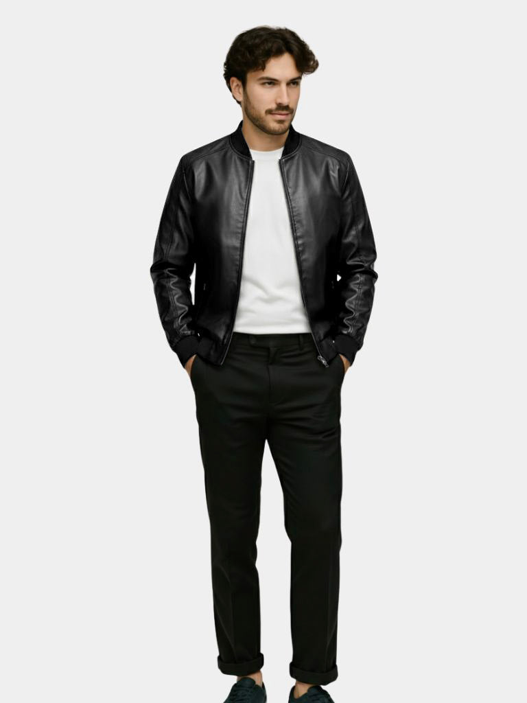Essential Leather Jacket - Casa  Laro CASA LARO
