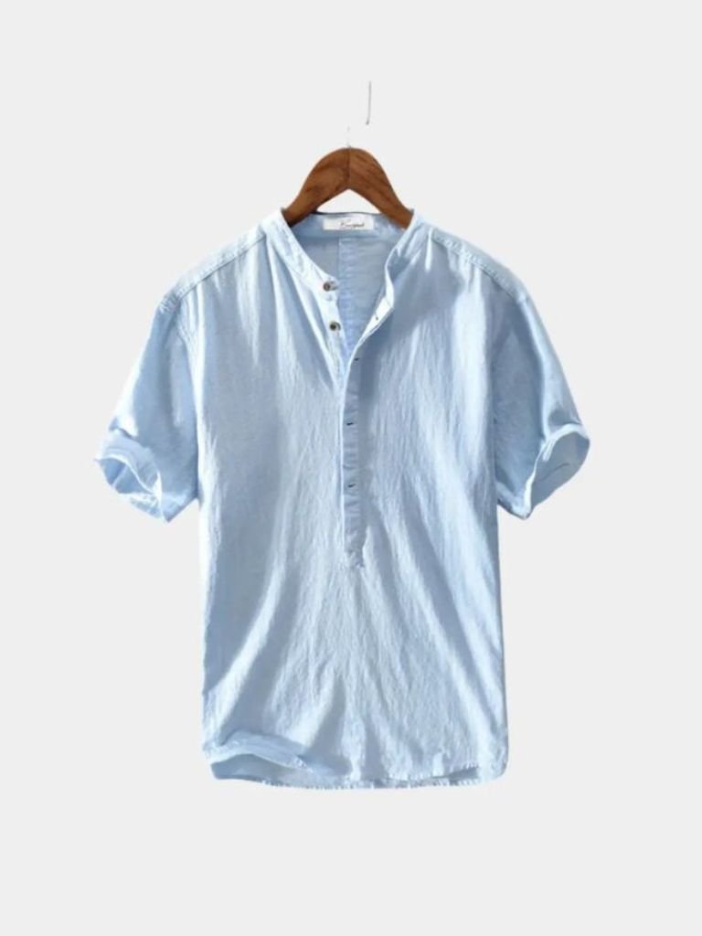 Essential Short Sleeve Linen Shirt - Casa  Laro CASA LARO