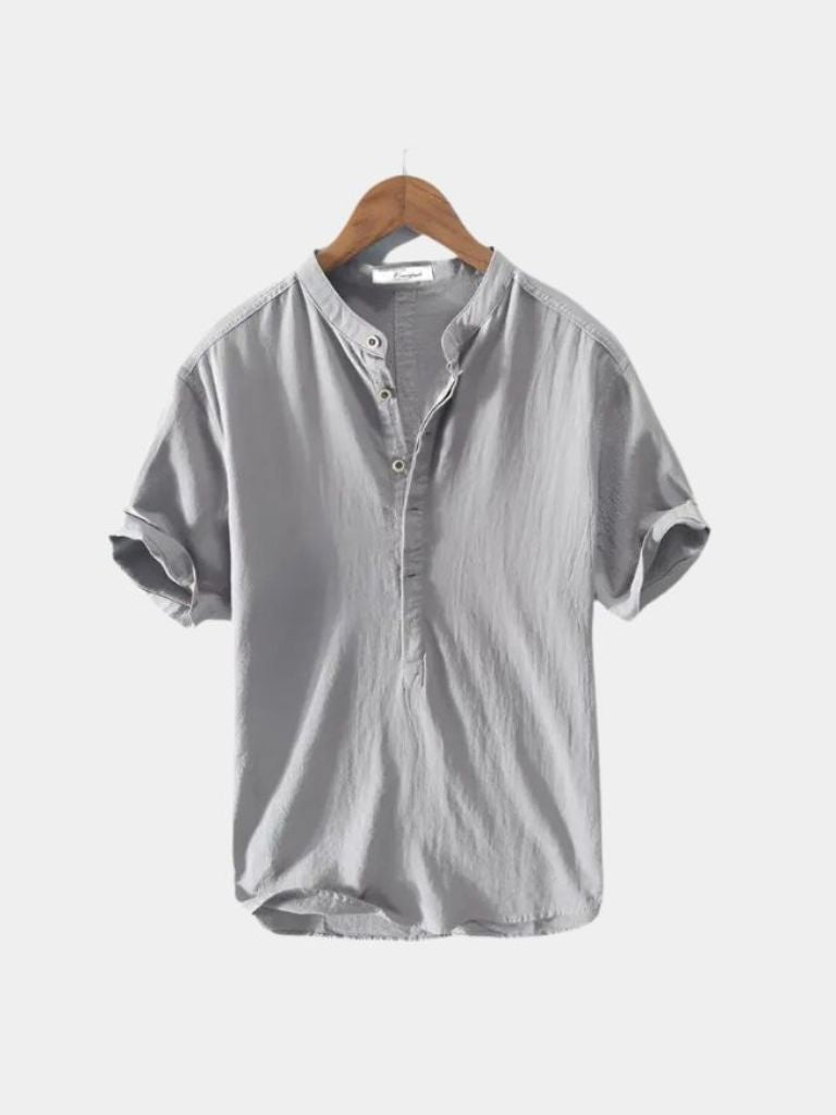 Essential Short Sleeve Linen Shirt - Casa  Laro CASA LARO