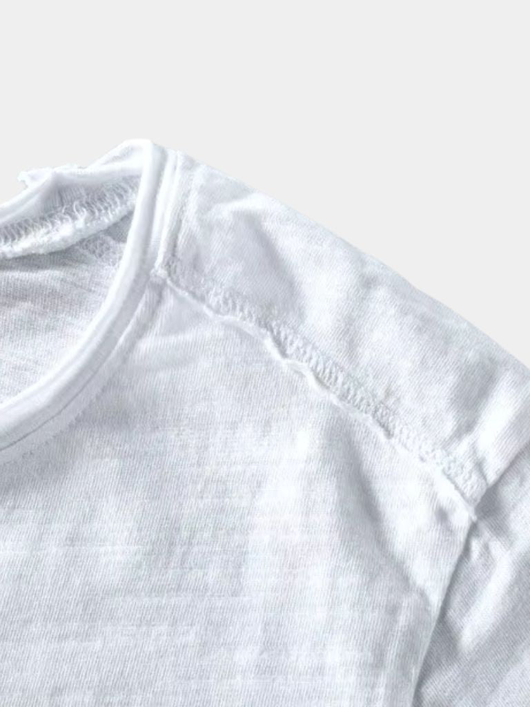Essential Vintage Cotton Long Sleeve Tee - Casa  Laro CASA LARO