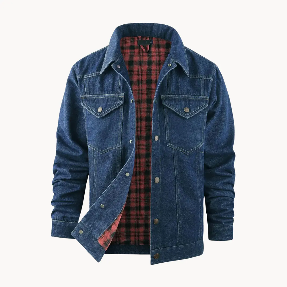 Flannel Lined Button-Front - Shirt Jacket CASA LARO