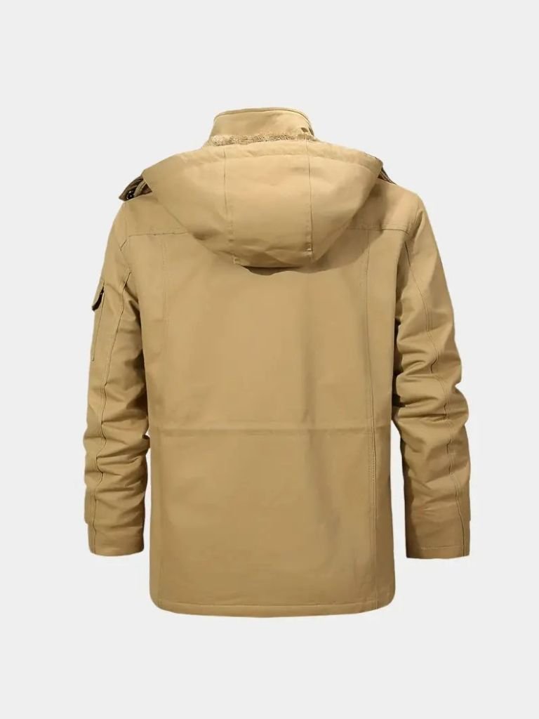 Fleece Hooded Bomber Jacket - Casa  Laro CASA LARO