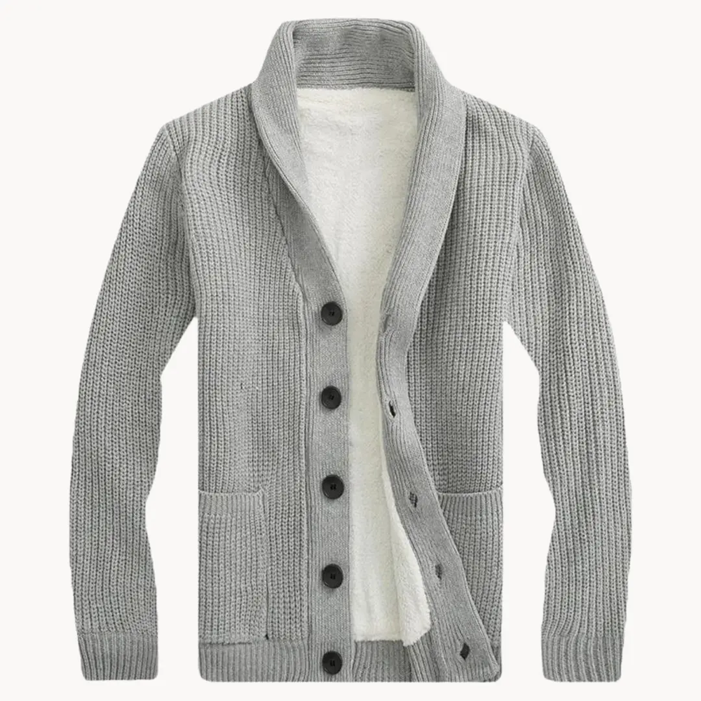 Fleece Shawl Collar - Cardigan CASA LARO