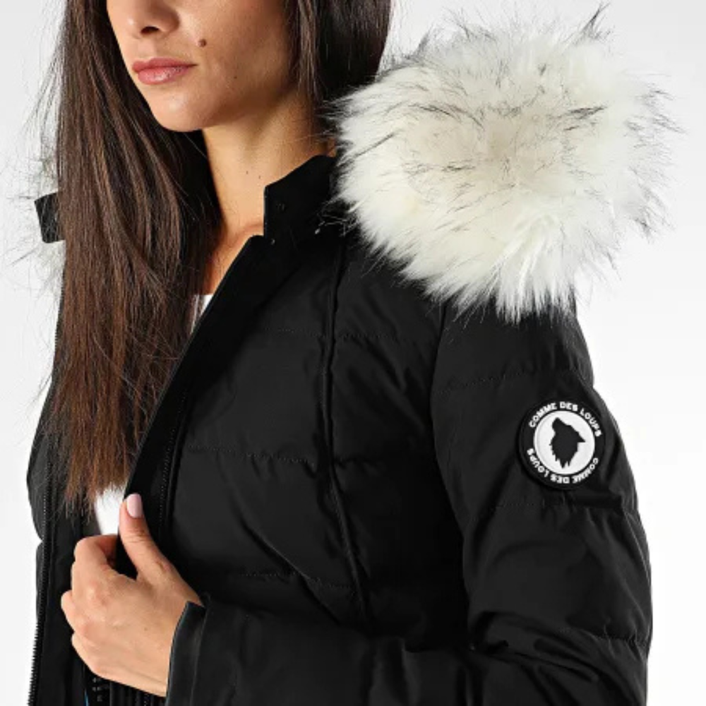 Freya - Heated Women’s Puffer Jacket with Faux Fur Hood CASA LARO WOMEN