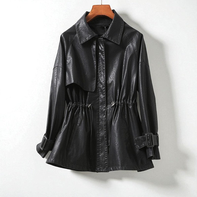 Geneva Cinched Leather - Jacket CASA LARO
