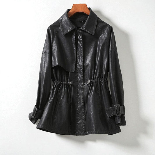 Geneva Cinched Leather - Jacket CASA LARO