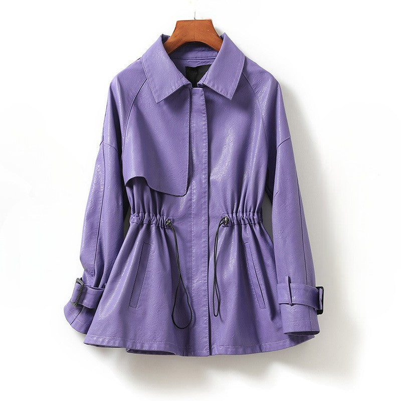 Geneva Cinched Leather - Jacket CASA LARO