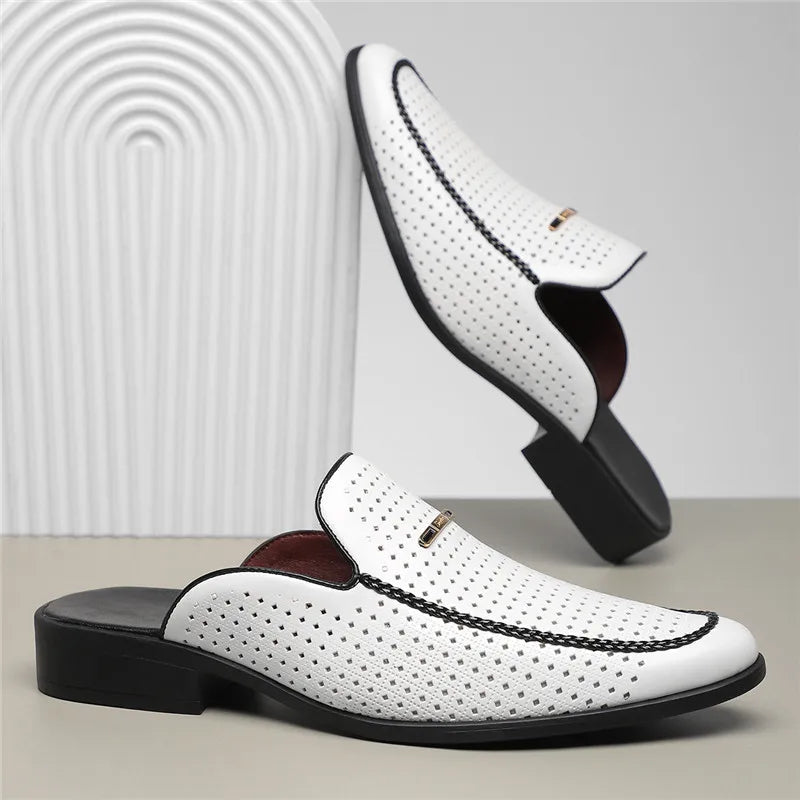 Genuine Leather Slip-On - Mules CASA LARO MEN
