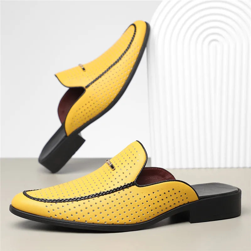 Genuine Leather Slip-On - Mules CASA LARO MEN