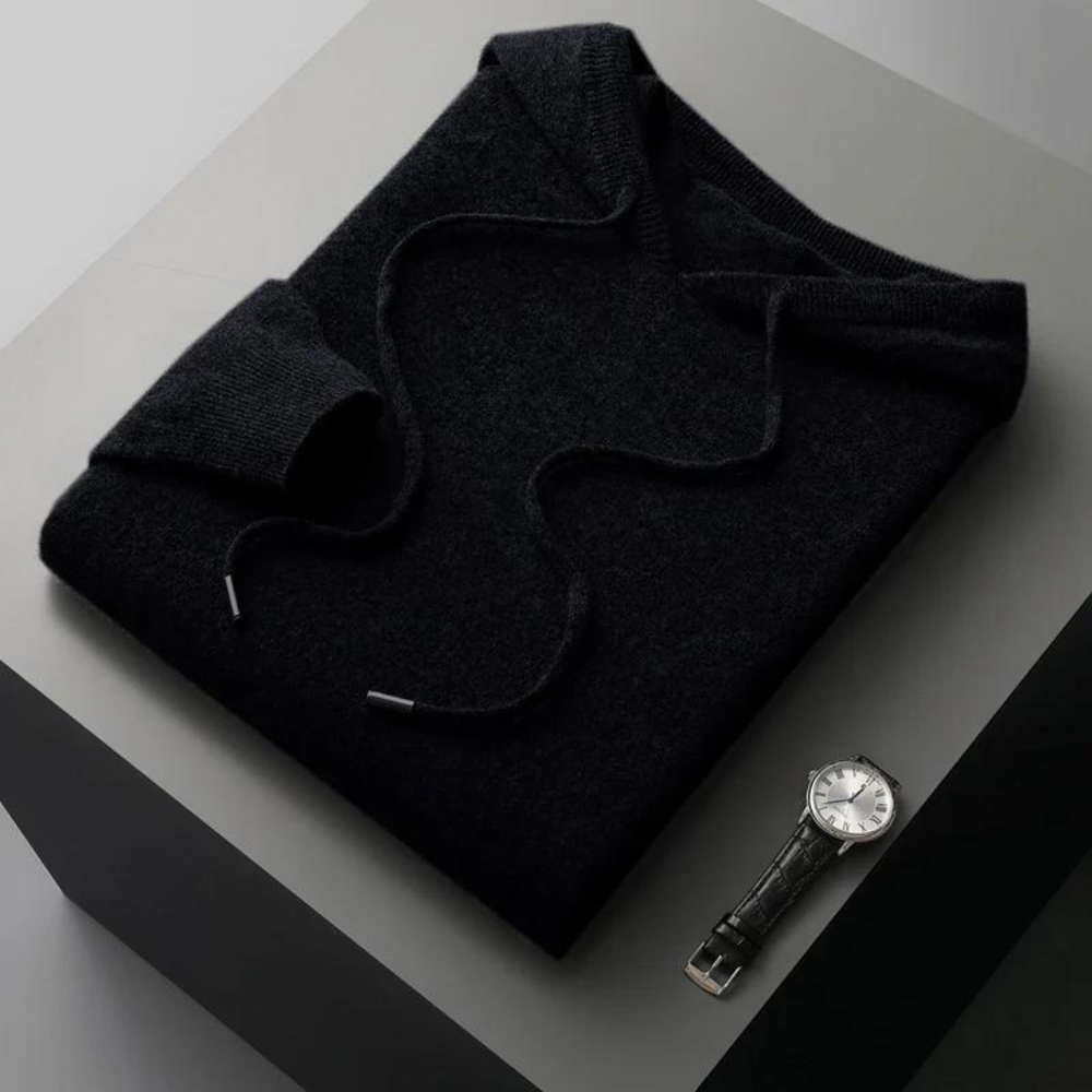 Glacier Merino Wool Hoodie - Sweater CASA LARO MEN