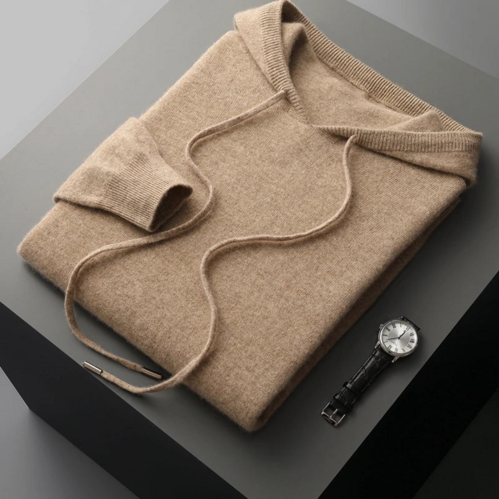 Glacier Merino Wool Hoodie - Sweater CASA LARO MEN
