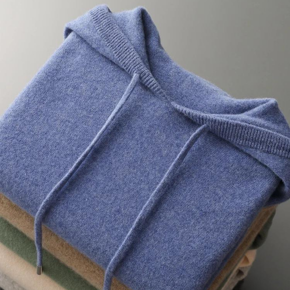 Glacier Merino Wool Hoodie - Sweater CASA LARO MEN