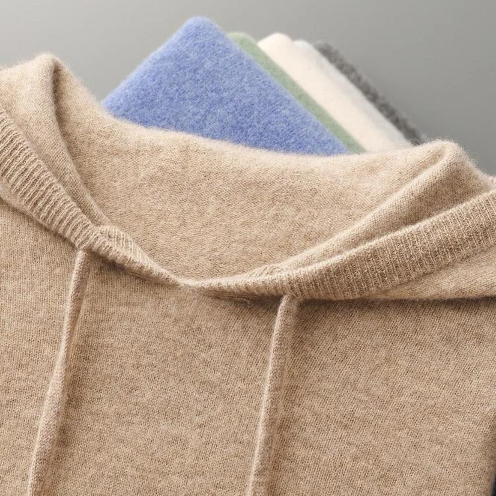Glacier Merino Wool Hoodie - Sweater CASA LARO MEN