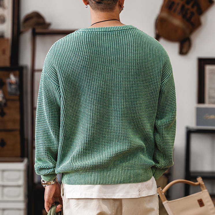 Grid Knit Pullover - Sweater CASA LARO MEN