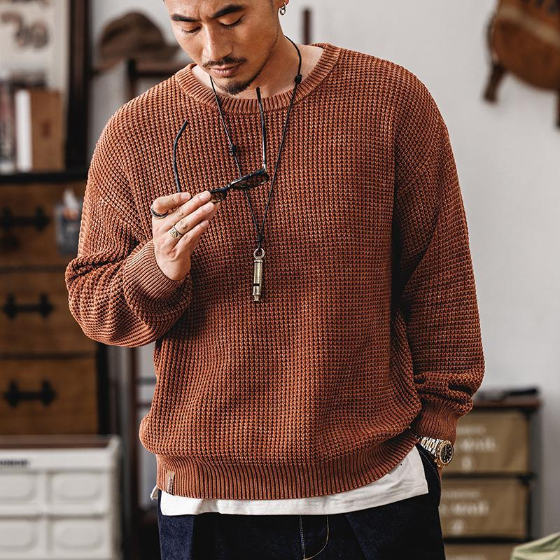 Grid Knit Pullover - Sweater CASA LARO MEN