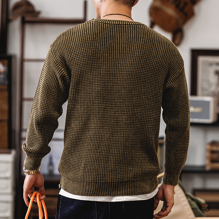 Grid Knit Pullover - Sweater CASA LARO MEN