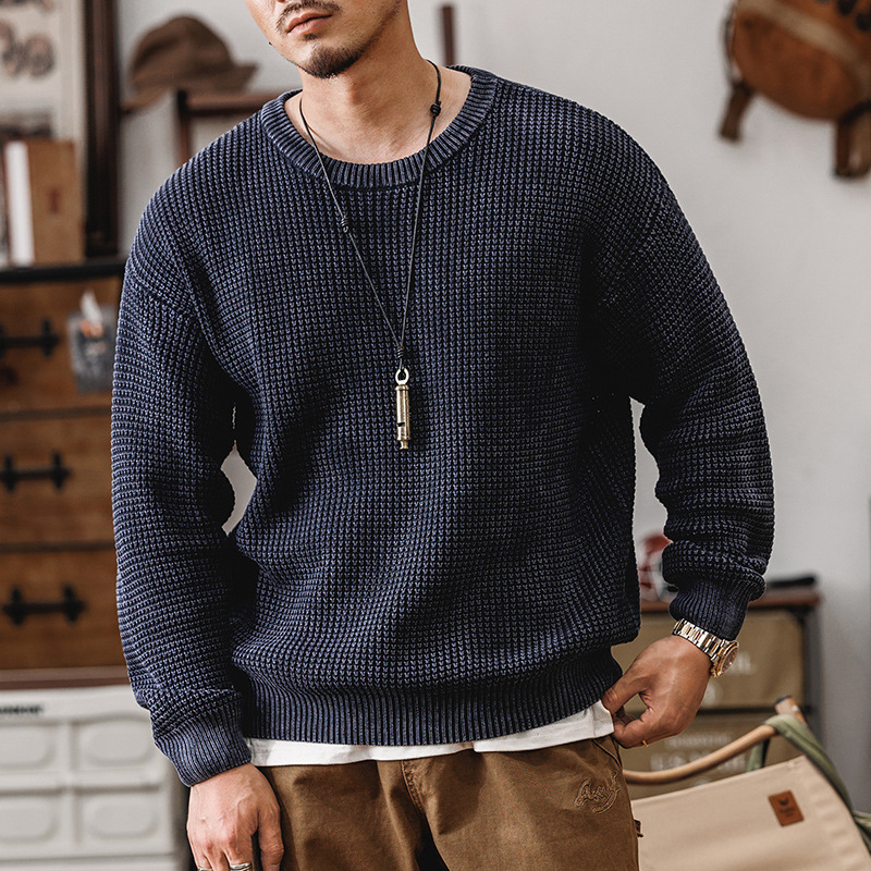 Grid Knit Pullover - Sweater CASA LARO MEN